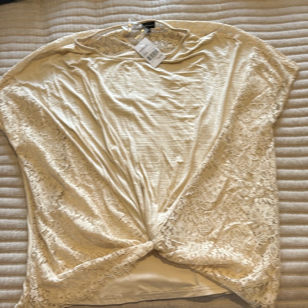 Buckle black blouse NWT size Large